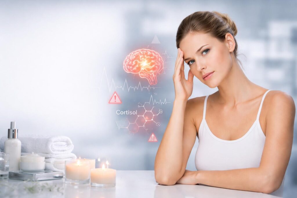 Stress, Cortisol und Hautalterung: Wie stark beeinflusst chronischer Stress das äußere Erscheinungsbild?